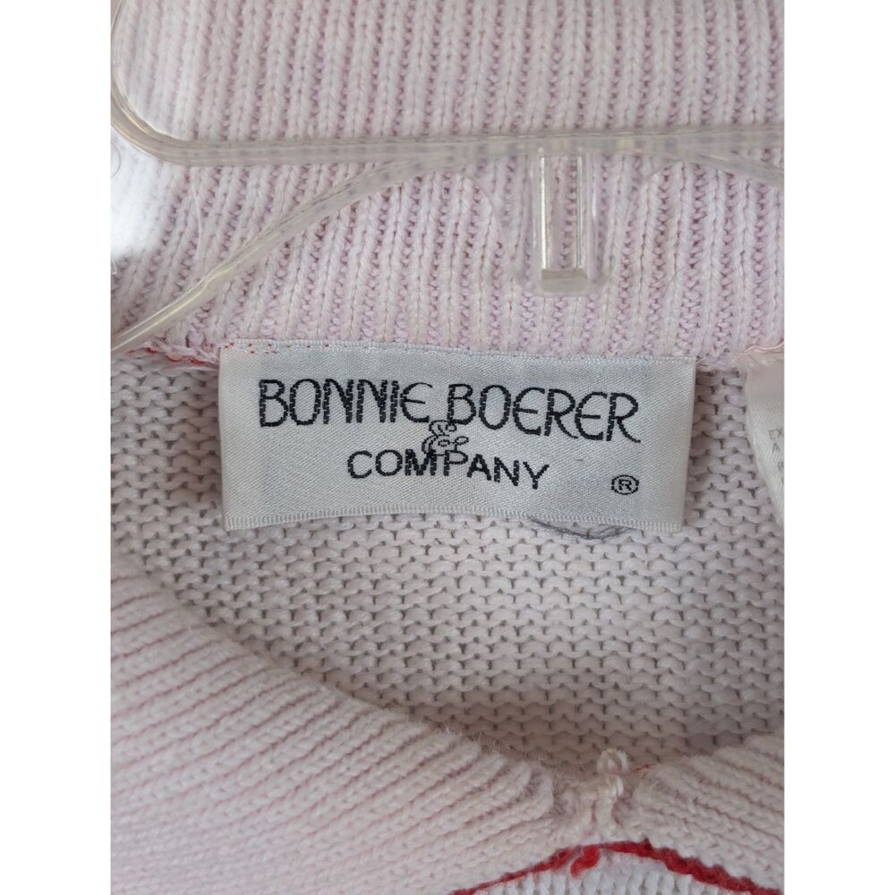 Vintage Bonnie Boerer & Company Collard Christmas Sweater Women's Size Small - Picture 5 of 15